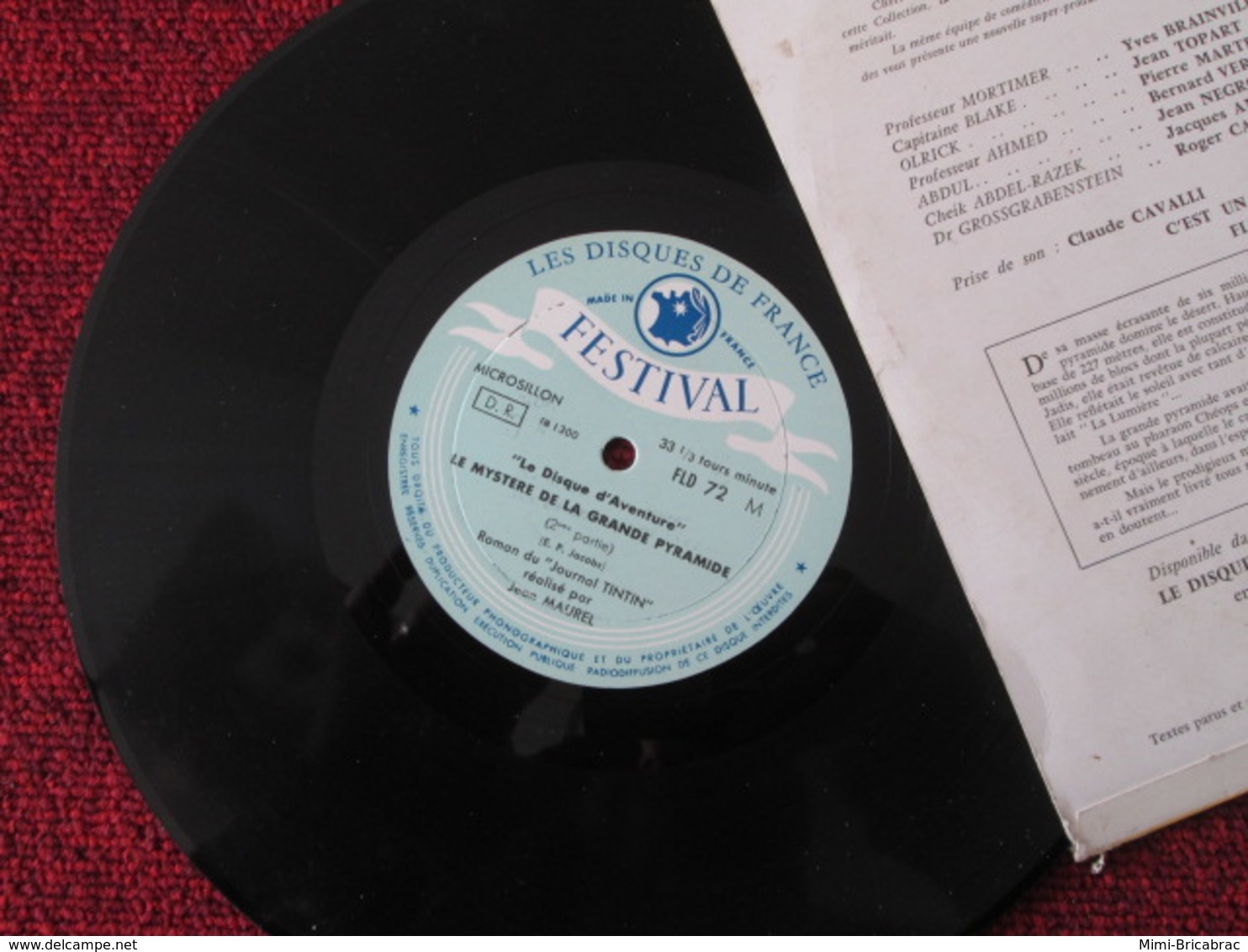 BACPLASTCAV Disque BANDES DESSINEE ANNEES 50/60 LE MYSTERE DE LA GRANDE PYRAMIDE 33T 25cm - Records