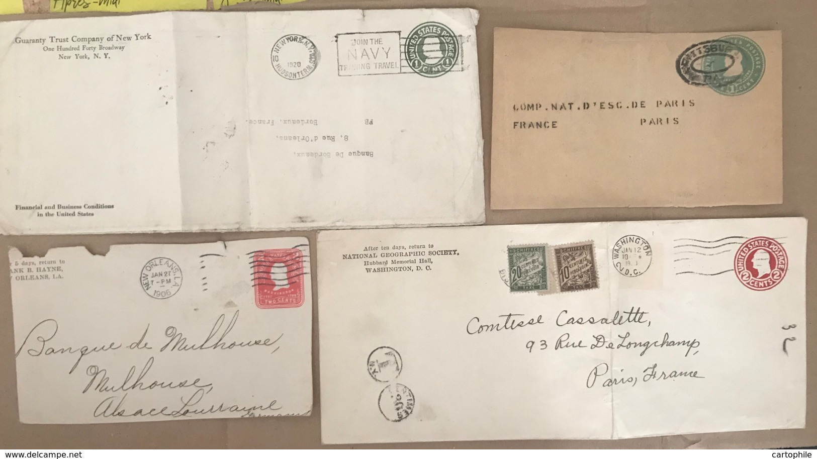 USA - Lot De 4 Entiers Postaux - 1901-20