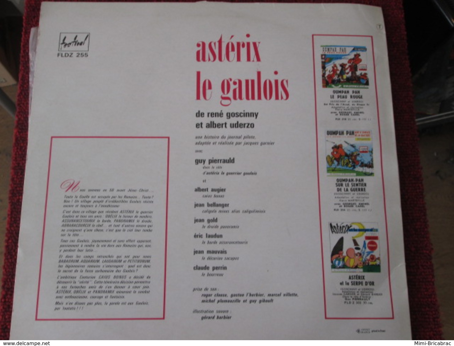 BACPLASTCAV Disque BANDES DESSINEE ANNEES 60 / ASTERIX LE GAULOIS 33T 30 CM - Disques & CD
