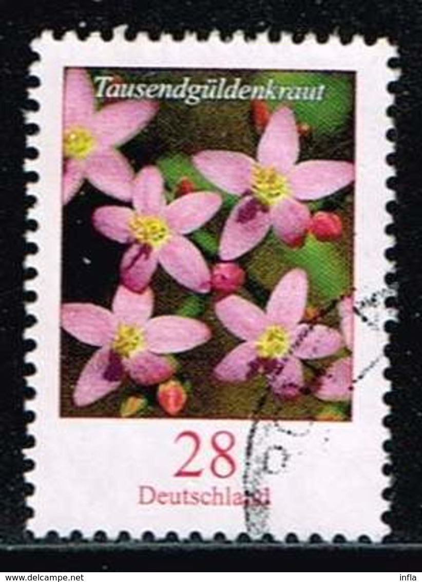 Bund 2014,Michel# 3088 O Blumen: Tausendgüldenkraut - Used Stamps