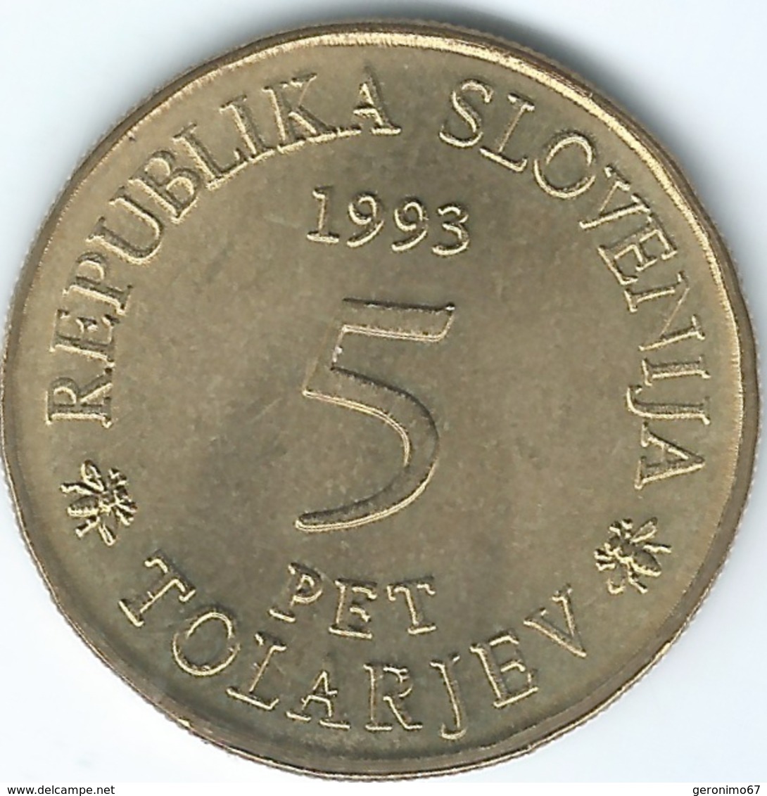 Slovenia - 1993 - 5 Tolarjev - Operosorum Labacensium Academy - KM12 - Eslovenia