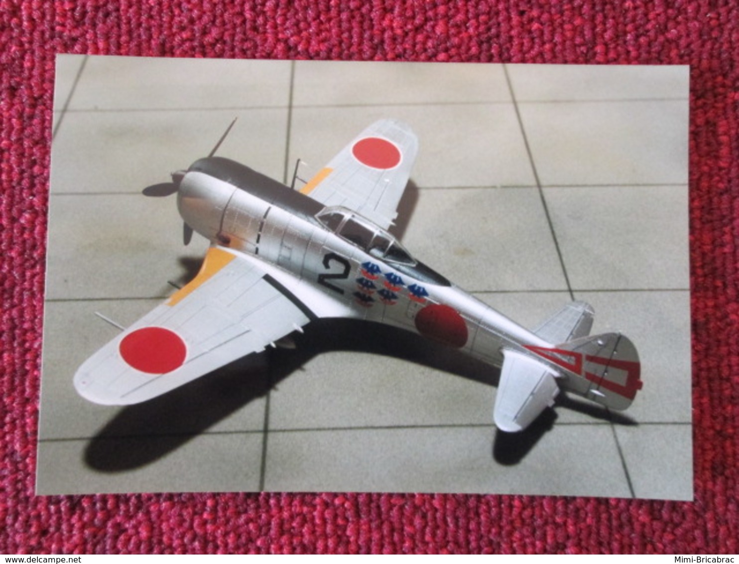 CAGI3 Format Carte Postale Env 15x10cm : SUPERBE (TIRAGE UNIQUE) PHOTO MAQUETTE PLASTIQUE 1/48e AVION JAP' KI-44 TOJO - Vliegtuigen