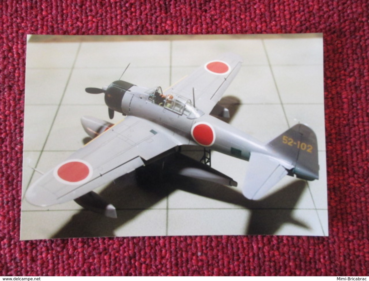 CAGI3 Format Carte Postale Env 15x10cm : SUPERBE (TIRAGE UNIQUE) PHOTO MAQUETTE PLASTIQUE 1/48e HYDRAVION RUFE LILAS - Vliegtuigen