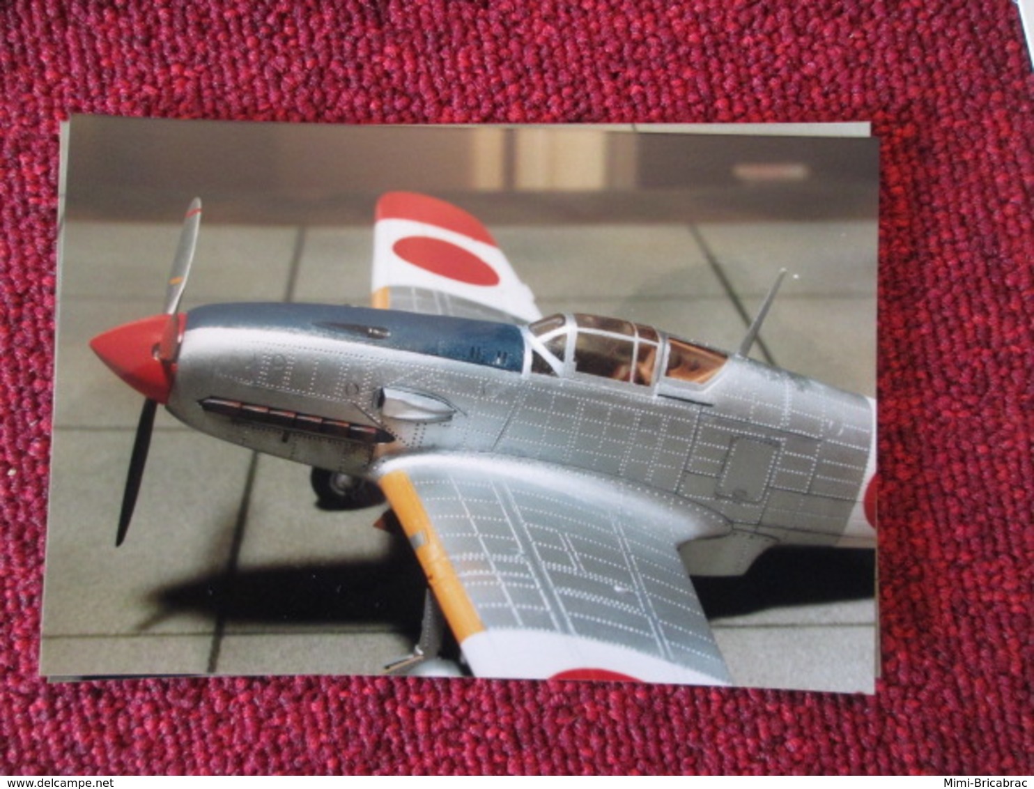 CAGI3 Format Carte Postale Env 15x10cm : SUPERBE (TIRAGE UNIQUE) PHOTO MAQUETTE PLASTIQUE 1/48e KI-61 HIEN Coloré - Aviones