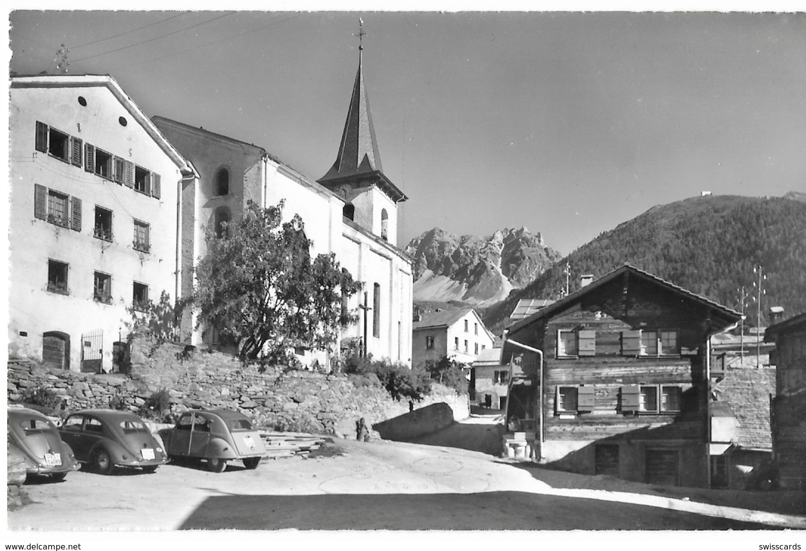 ST-LUC: Le Tournod, Dorfplatz Mit Oldtimern ~1950 - Saint-Luc