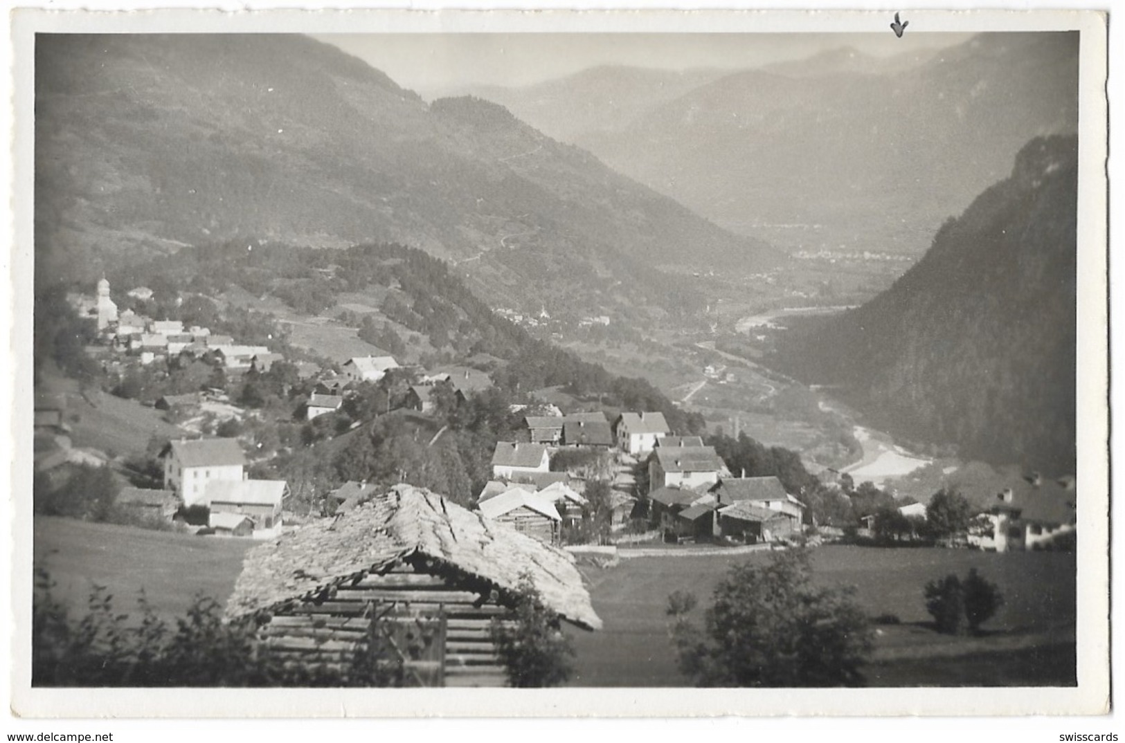 WALTENSBURG: Dorf Mit Blick Ins Tal ~1930 - Waltensburg/Vuorz