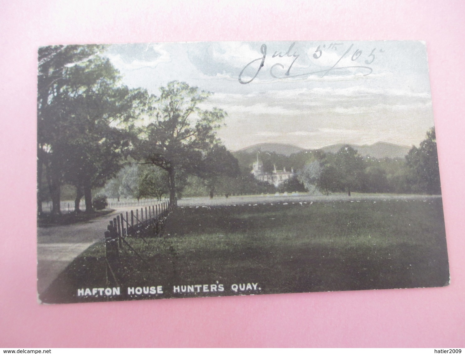 HAFTON HOUSE_HUNTERS QUAY_M. P. S Scotich Series_voyagé En 1905 - Ayrshire