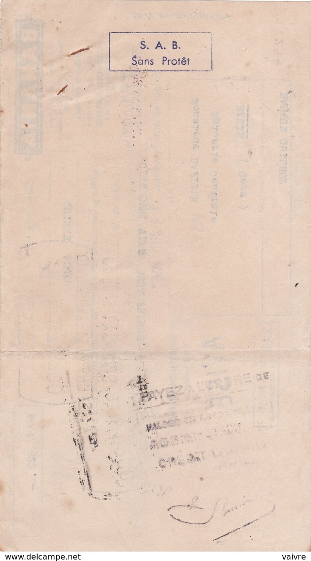 Banania -  Lettre De Change 1947 - Clermont Ferrand - 1900 – 1949