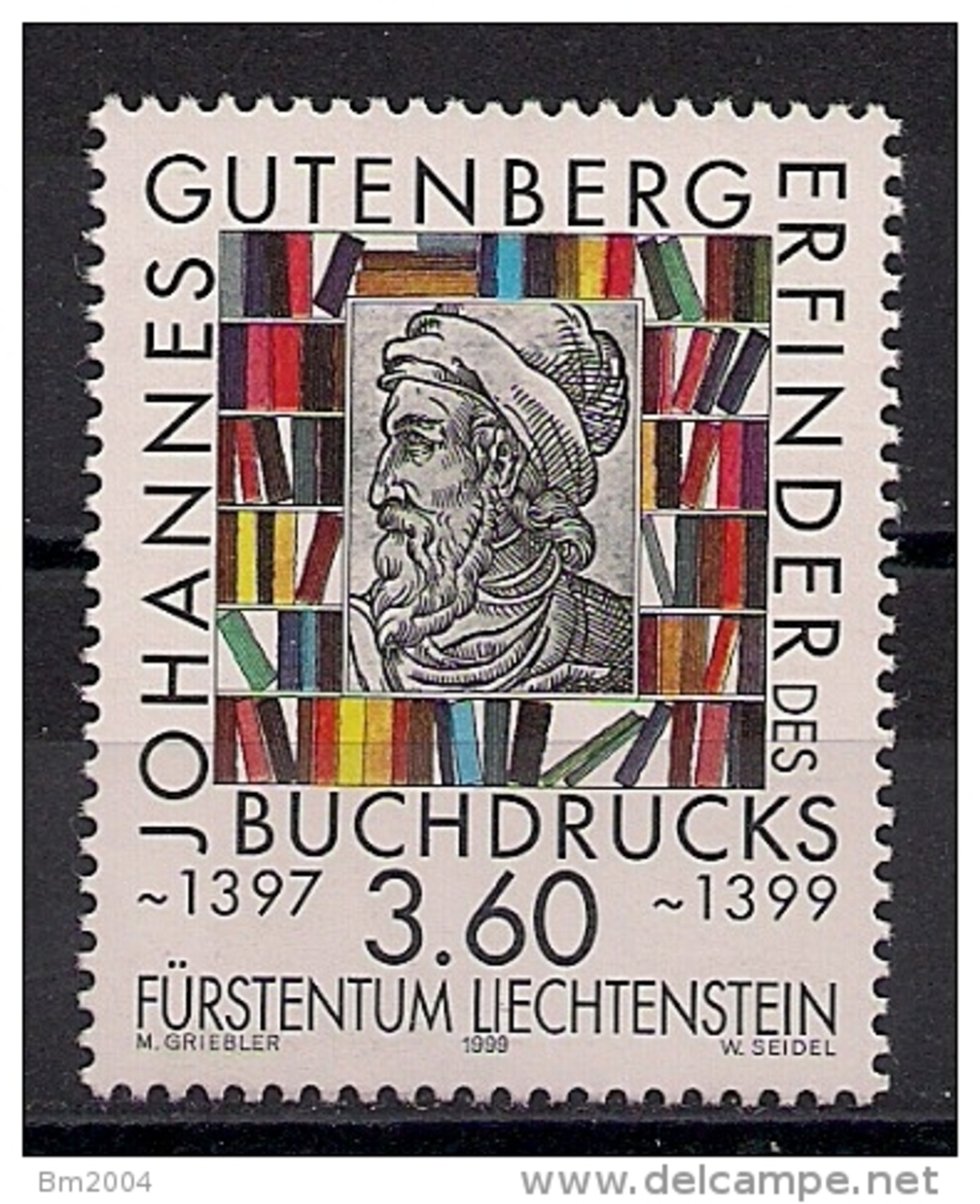 1999 Liechtenstein Yv. 1164  Mi. 1223**MNH  Gutenberg - Ongebruikt