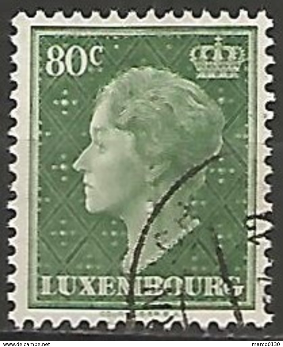 LUXEMBOURG N° 417 OBLITERE - 1948-58 Charlotte De Profil à Gauche