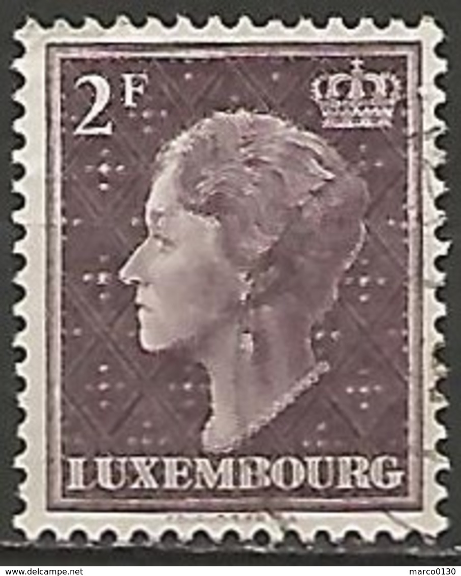 LUXEMBOURG N° 421 OBLITERE - 1948-58 Charlotte Linksprofil