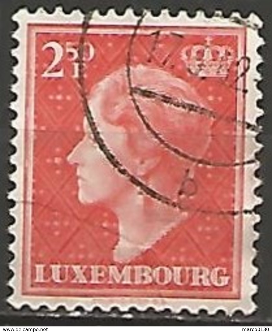 LUXEMBOURG N° 421A OBLITERE - 1948-58 Charlotte De Profil à Gauche