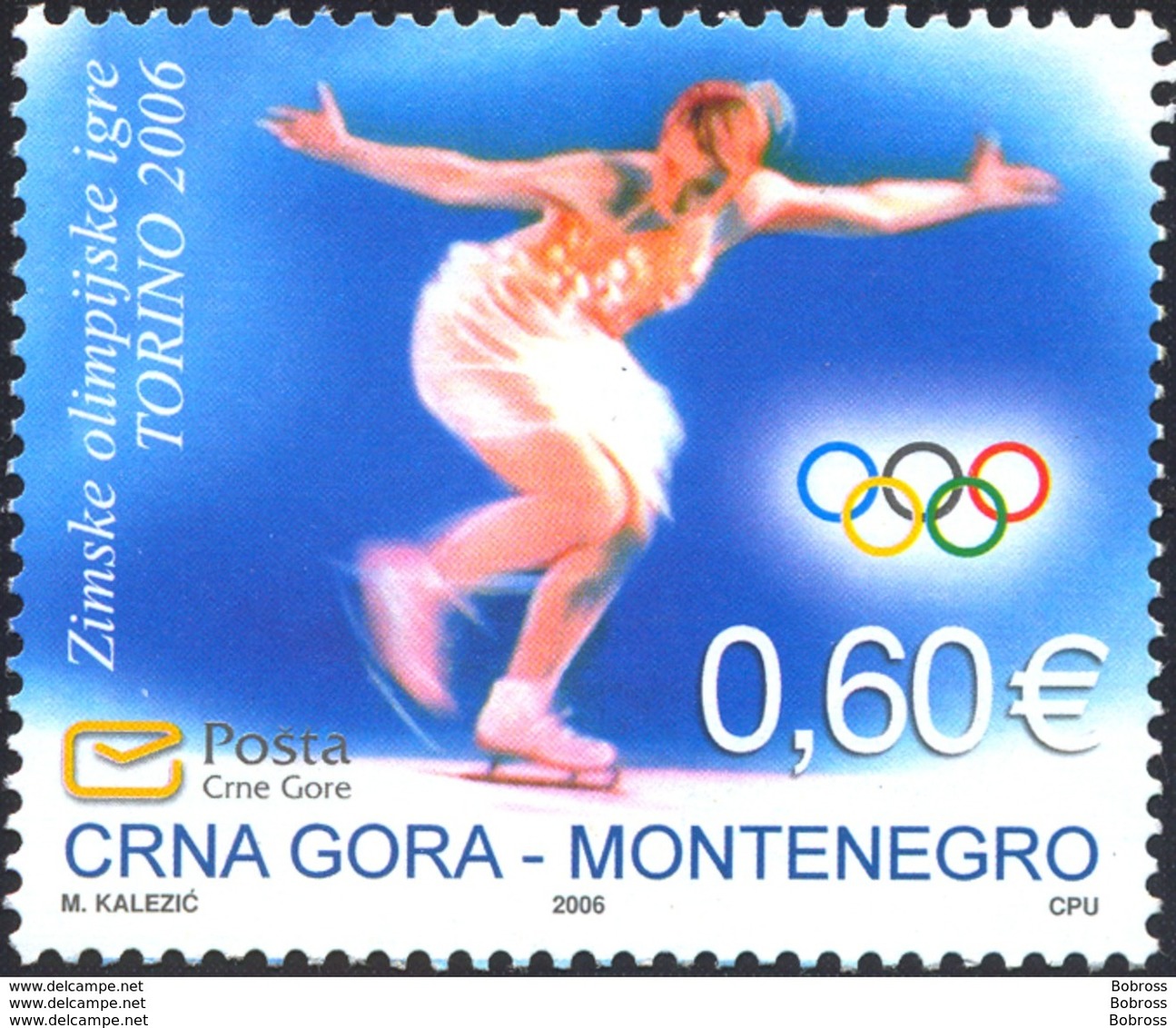 2006, Winter Olympic Games, Turin, Italy, Montenegro, MNH - Montenegro