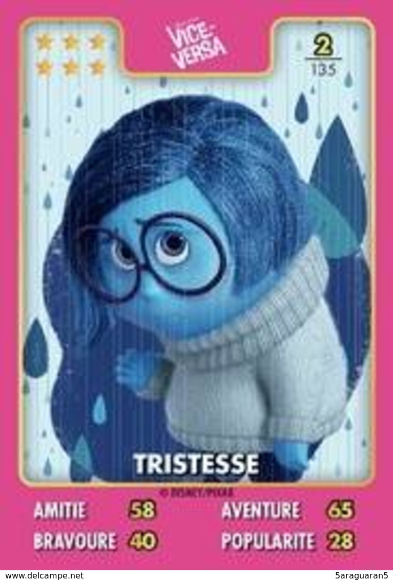 TCG - HEROS DISNEY PIXAR - 002 - Tristesse - Vice Versa - Disney