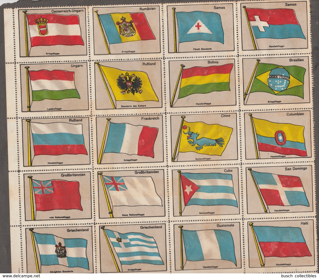 88 Reklamemarken Reklamemarke Fahnen Aus Aller Welt Flags Drapeaux Landesflagge Handelsflagge Kriegsflagge Nationalflagg - Other & Unclassified