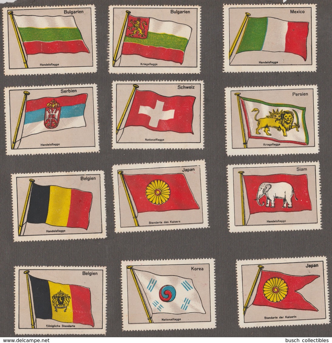 88 Reklamemarken Reklamemarke Fahnen Aus Aller Welt Flags Drapeaux Landesflagge Handelsflagge Kriegsflagge Nationalflagg - Altri & Non Classificati