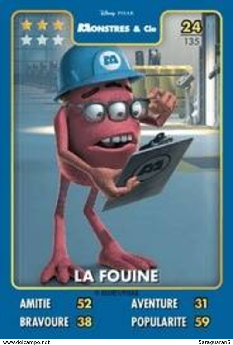 TCG - HEROS DISNEY PIXAR - 024 - La Fouine - Monstres & Cie - Disney