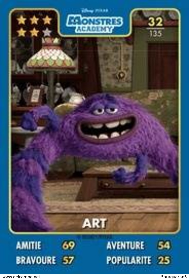 TCG - HEROS DISNEY PIXAR - 032 - Art - Monstres & Cie - Disney