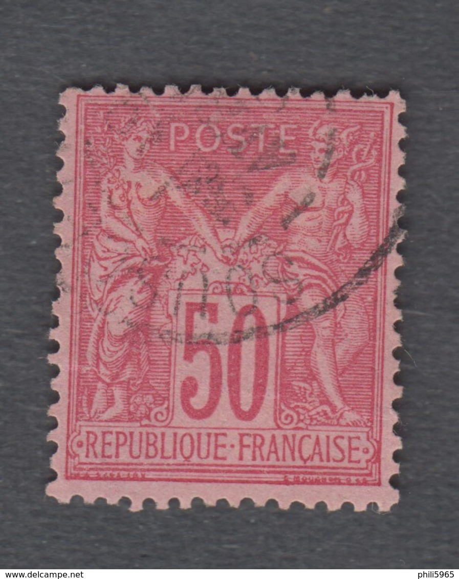 France - Timbres Oblitérés - Type Sage - N°98b - Cote: 3 Euros - 1876-1898 Sage (Tipo II)