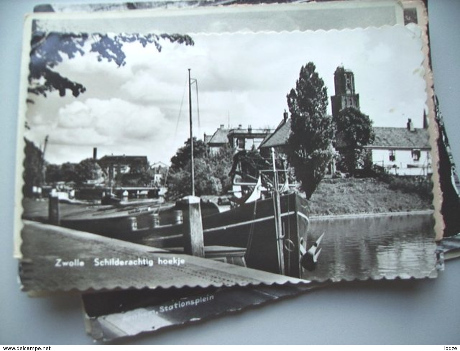 Nederland Holland Pays Bas Zwolle Met Schilderachtig Hoekje En Schip - Zwolle