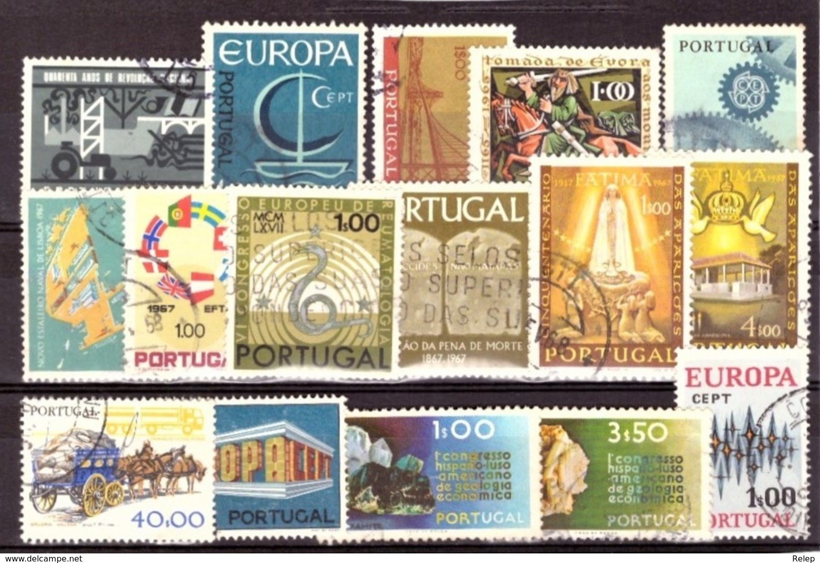 Portugal -  Diversos 16 Selos Usados - Oportunidade - - Otros & Sin Clasificación