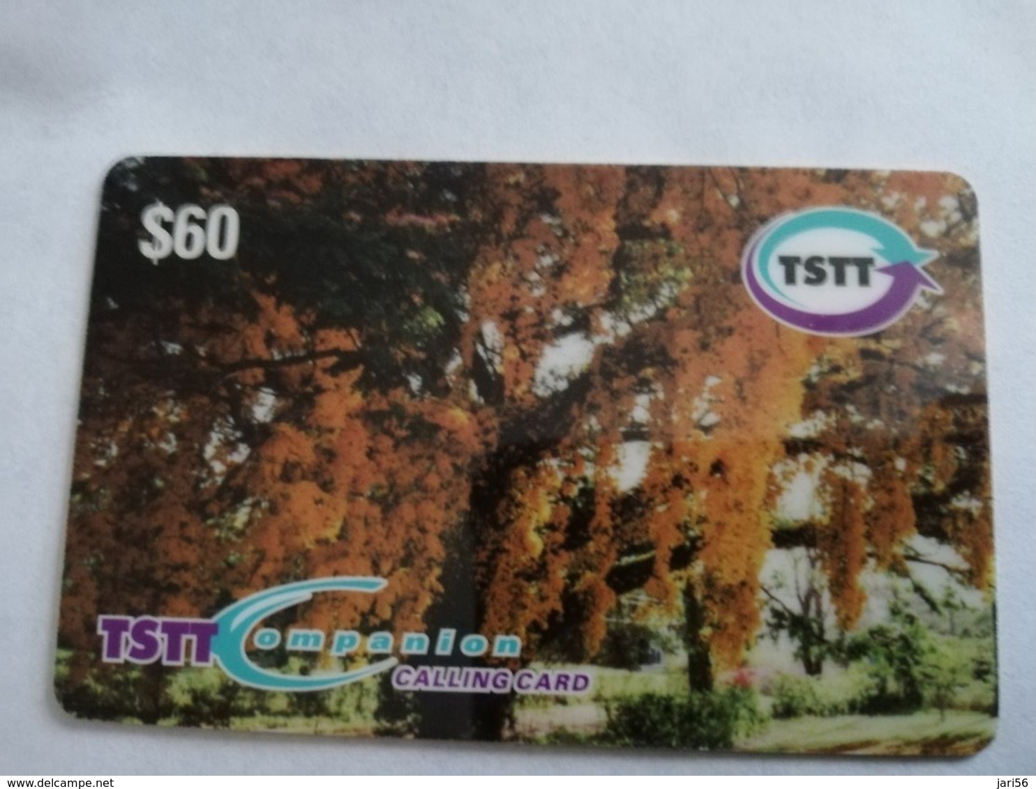 TRINIDAD & TOBAGO    $60,- POUI TREE   SERIES E/003  Prepaid Fine Used Card  ** 1786** - Trinité & Tobago