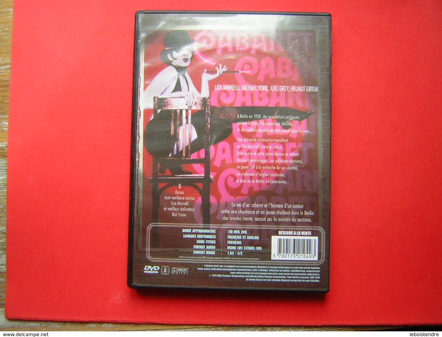 DVD  CABARET LIZA MINNELI  MICHAEL YORK  EN FRANCAIS OU ANGLAIS 8 OSCARS - Classic