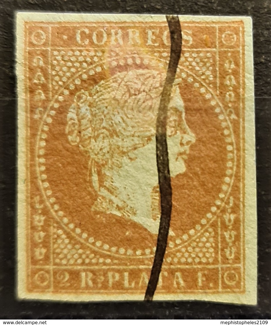 CUBA 1855 - Canceled - Sc# 4 - 2r - Cuba (1874-1898)