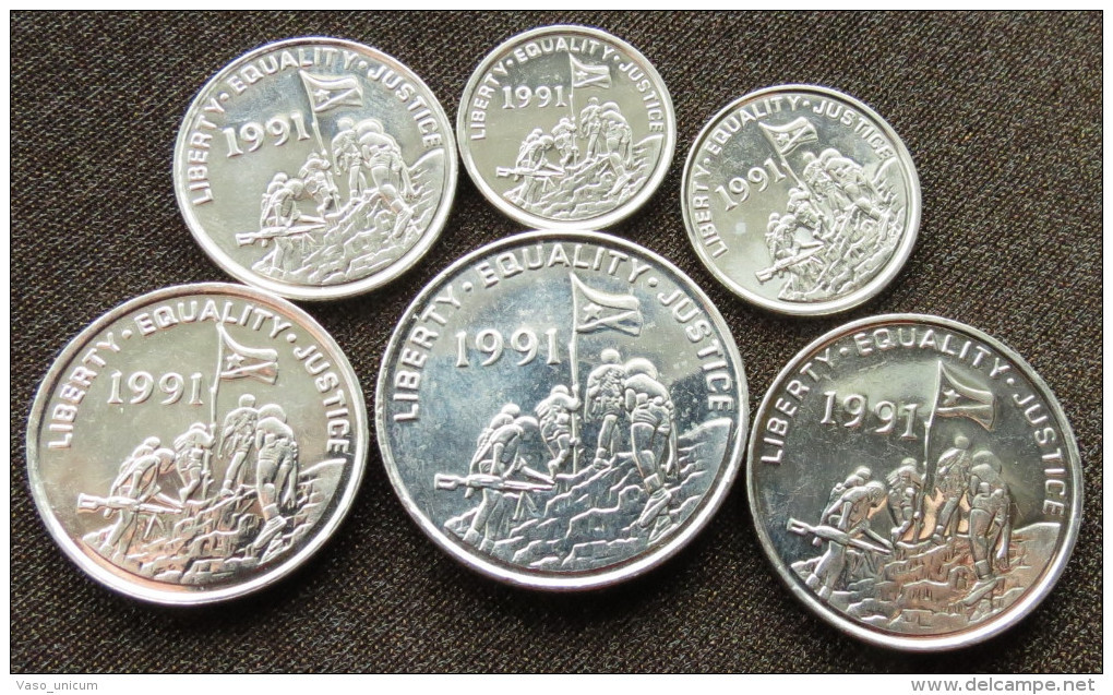 Eritrea Set  1 5 10 25 50 100 Cents 1997 - Eritrea