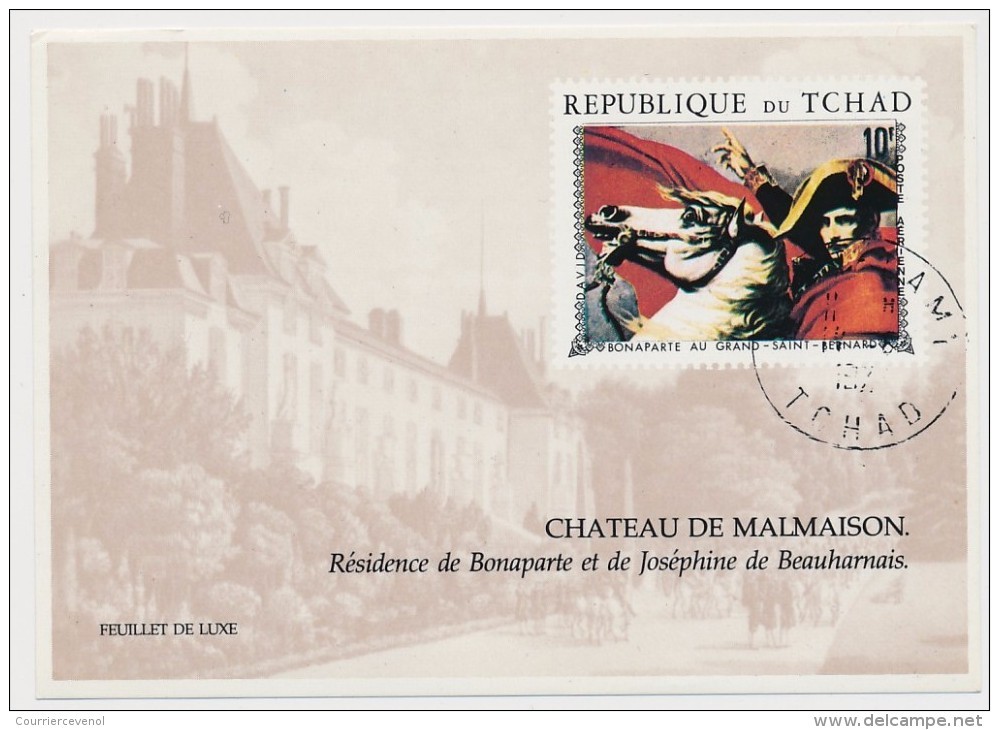 TCHAD - 3 "Feuillets De Luxe" - Napoléon Bonaparte, Mariage De Napoléon, Bonaparte Au Grand St Bernard - Napoleón