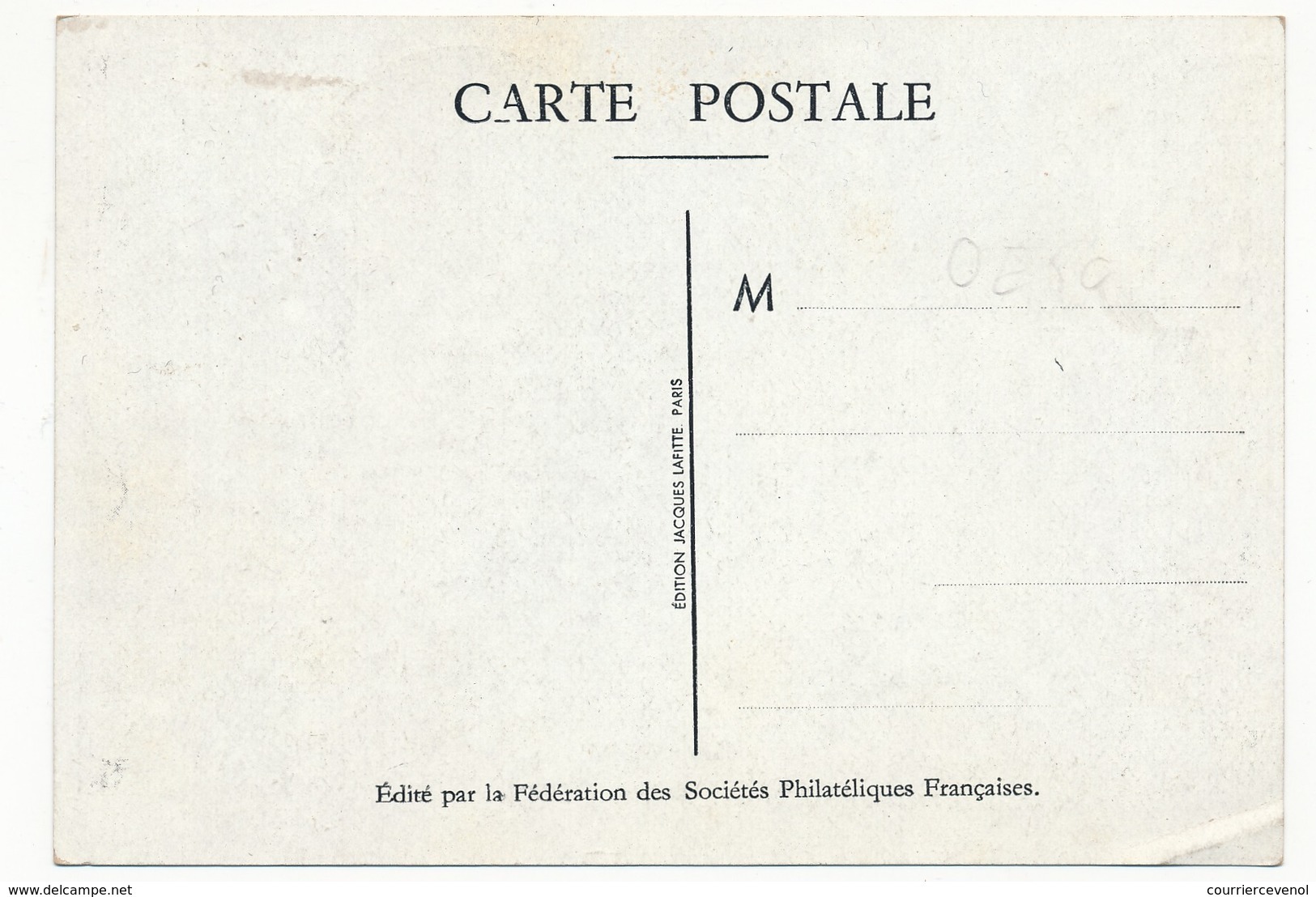 FRANCE => Carte Locale "Journée Du Timbre" 1947 - AVIGNON - Timbre Louvois - Dag Van De Postzegel