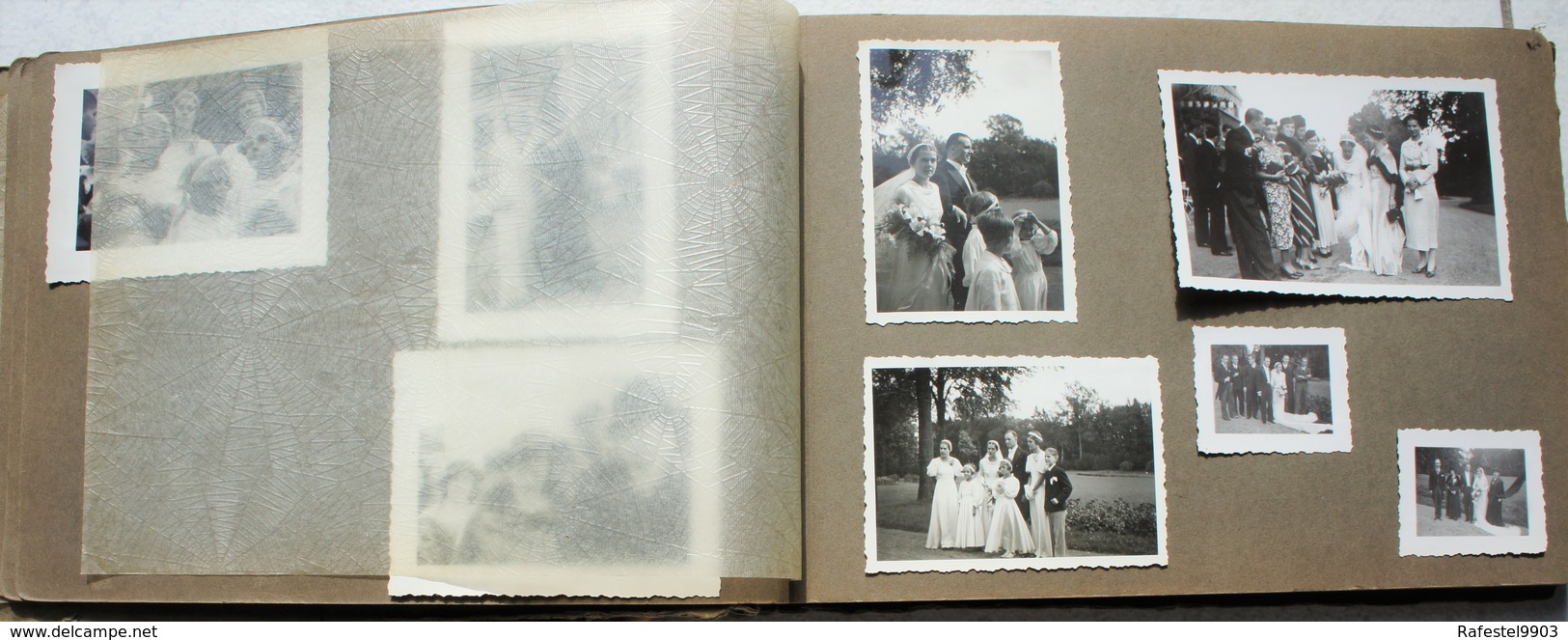 ALBUM 154 Photos MARCHE EN FAMENNE 1935 Mariage C Van Der Straeten Waillet Ordination Abbé Namur LE PLANTIS Noblesse - Places