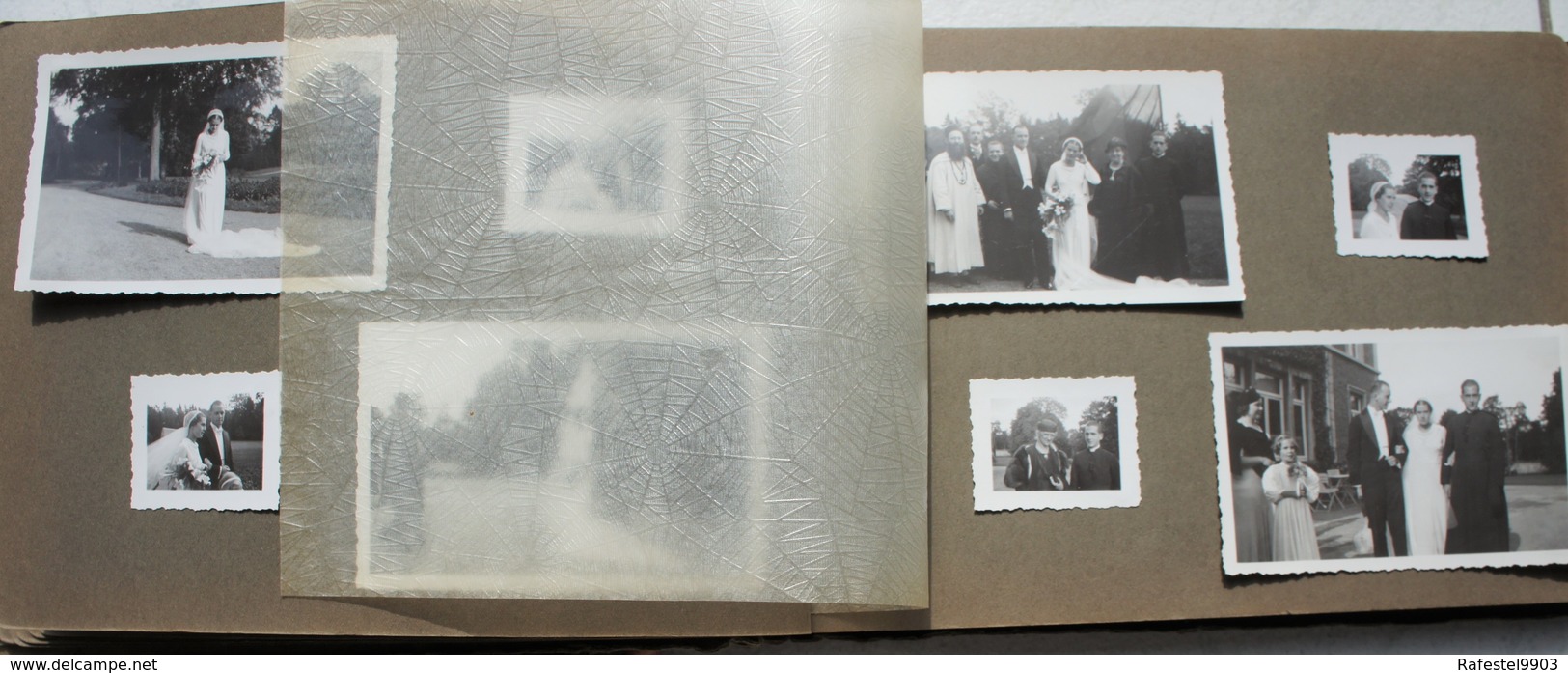 ALBUM 154 photos MARCHE EN FAMENNE 1935 Mariage C van der Straeten Waillet Ordination Abbé Namur LE PLANTIS Noblesse