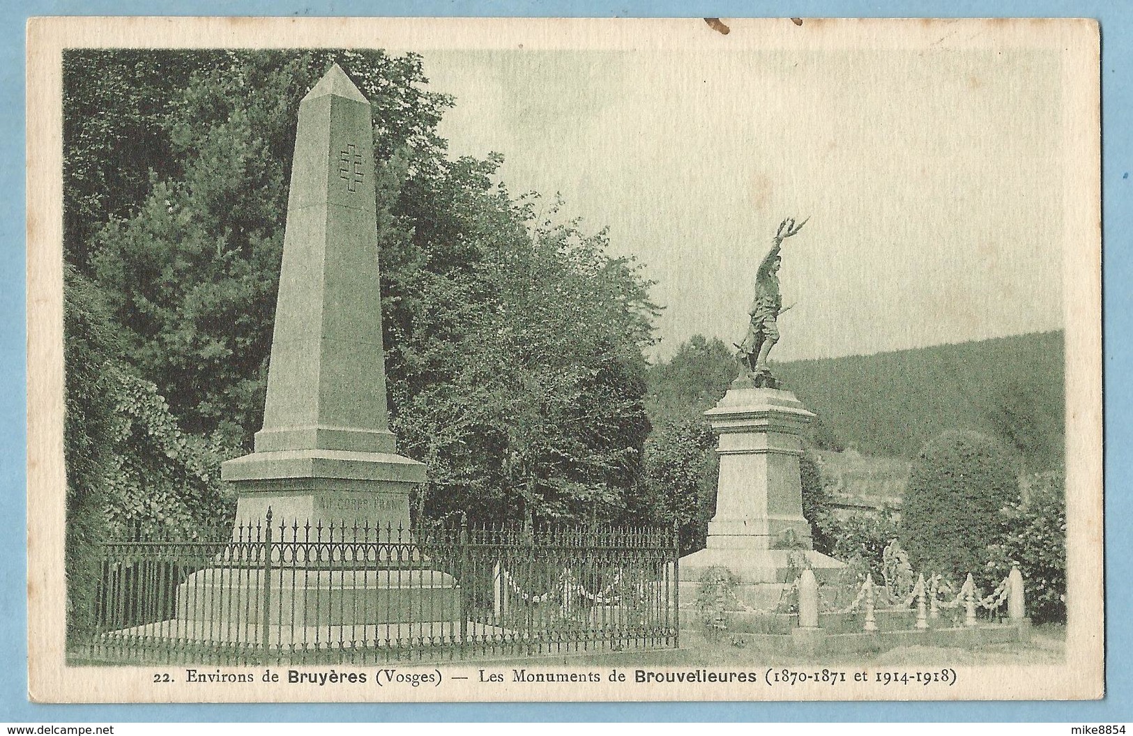 TH0724  CPA  Environs De Bruyères  (Vosges)  Le Monument De BROUVELIEURES (1870-1871 Et 1914-1918)  +++++ - Brouvelieures