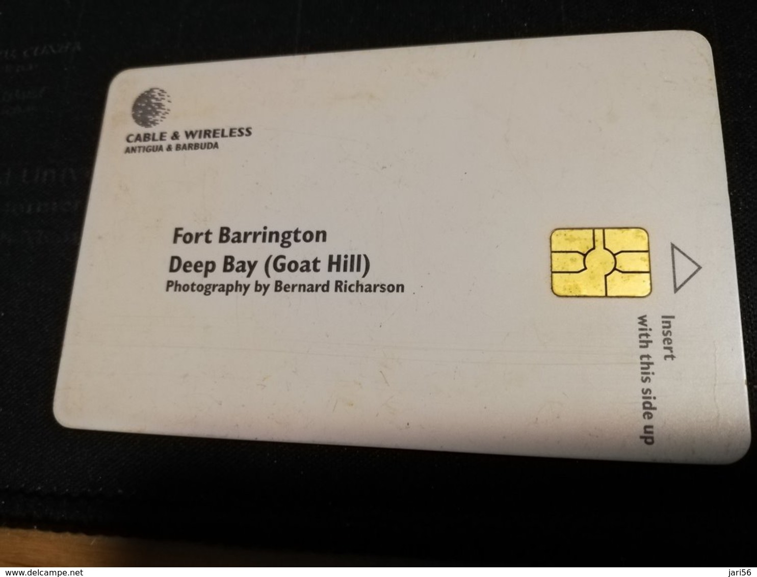 ANTIGUA  $20,- CHIPCARD FORT BARRINGTON     Fine Used Card  ** 1791 ** - Antigua U. Barbuda