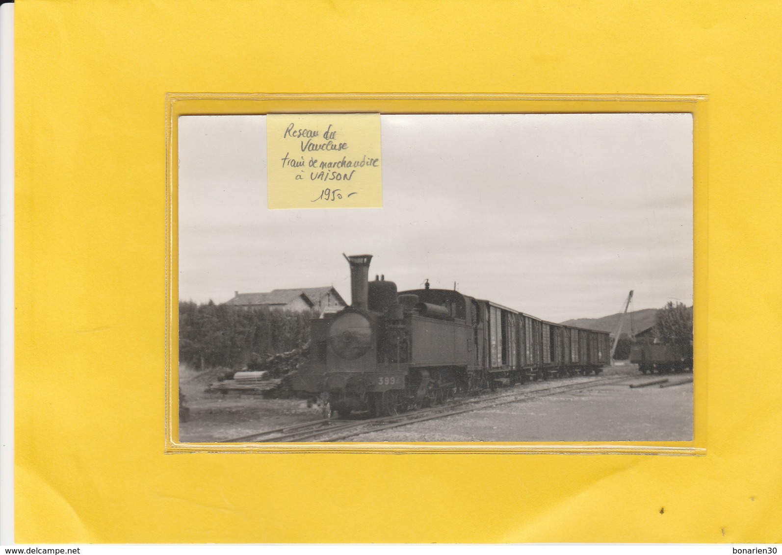 CARTE-PHOTO 84  VAISON  TRAIN DE MARCHANDISE 3994  RESEAU VAUCLUSE - Vaison La Romaine