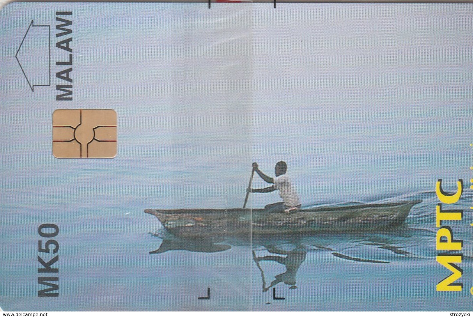 Malawi - Canoe On Lake Malawi (Old Logo) - Malawi