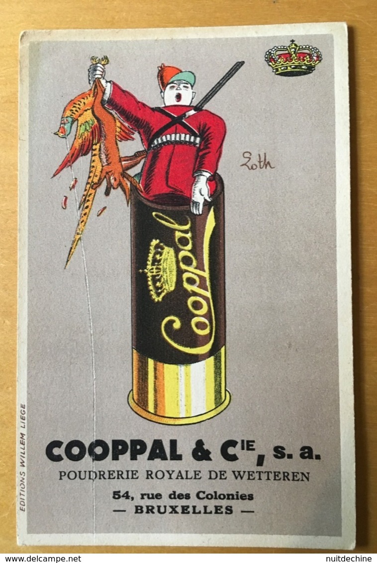 CPA Cooppal & Cie Poudrerie Royale De Wetteren - Publicidad