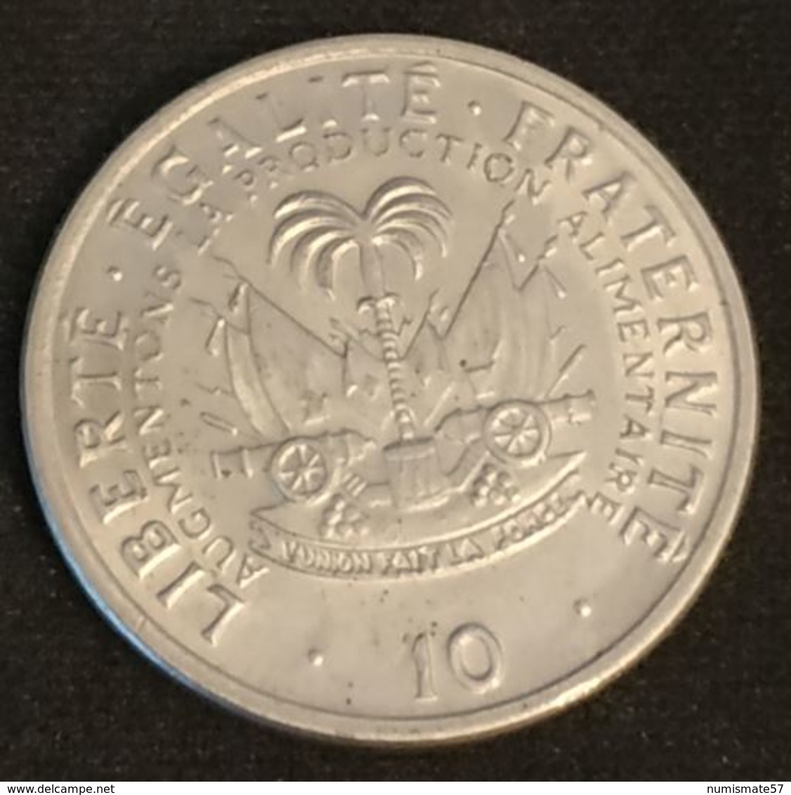 HAITI - 10 CENTIMES 1975 - KM 120 - FAO - François Duvalier Dit "Papa Doc" - Haïti