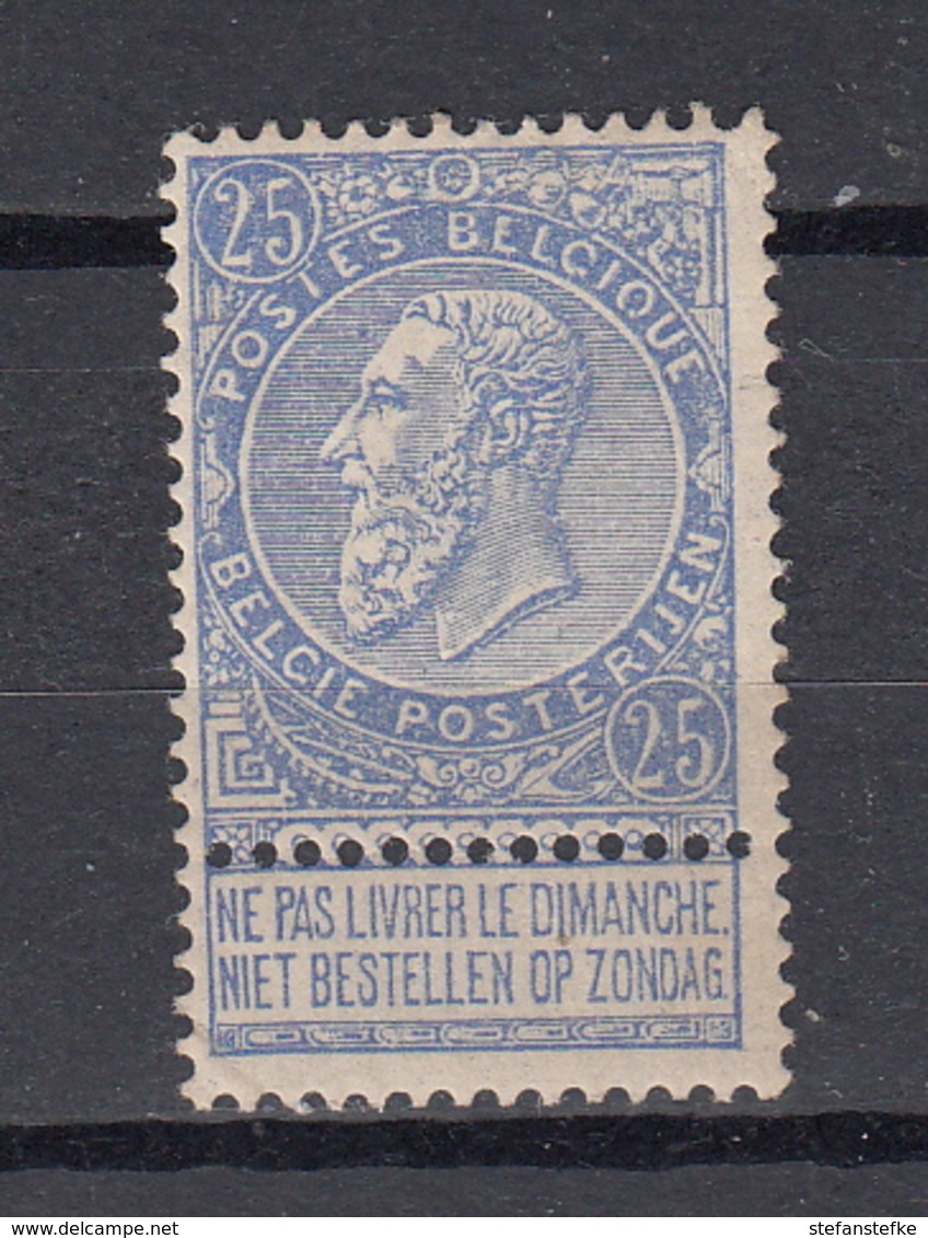 Belgie - Belgique Ocb Nr :  60 * MH  (zie  Scan) - 1893-1900 Fine Barbe