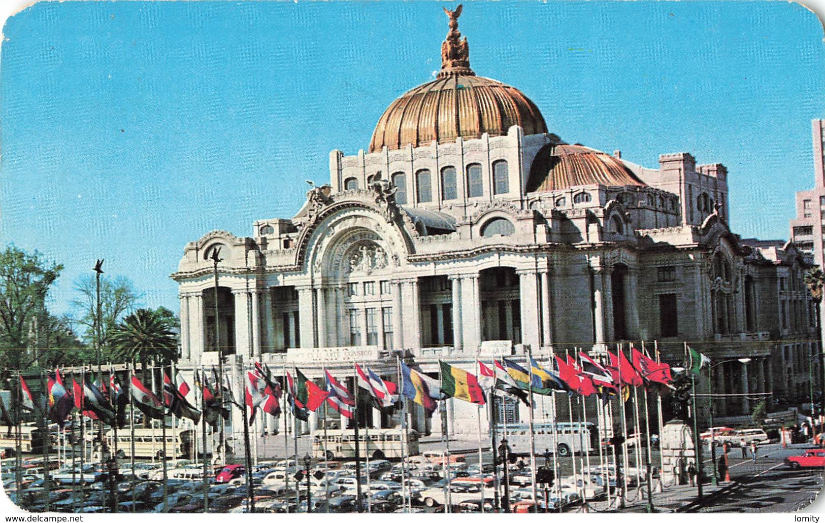 Mexique Mexico Palacio Bellas Artes Centro Cultura Y Arte Palais Arts Et Culture Cachet 1982 + Timbre 4 Timbres - Mexico