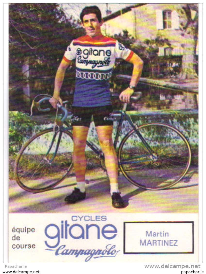 Carte Cyclisme Coureur Cycliste Gitane Martin MARTINEZ - Cycling