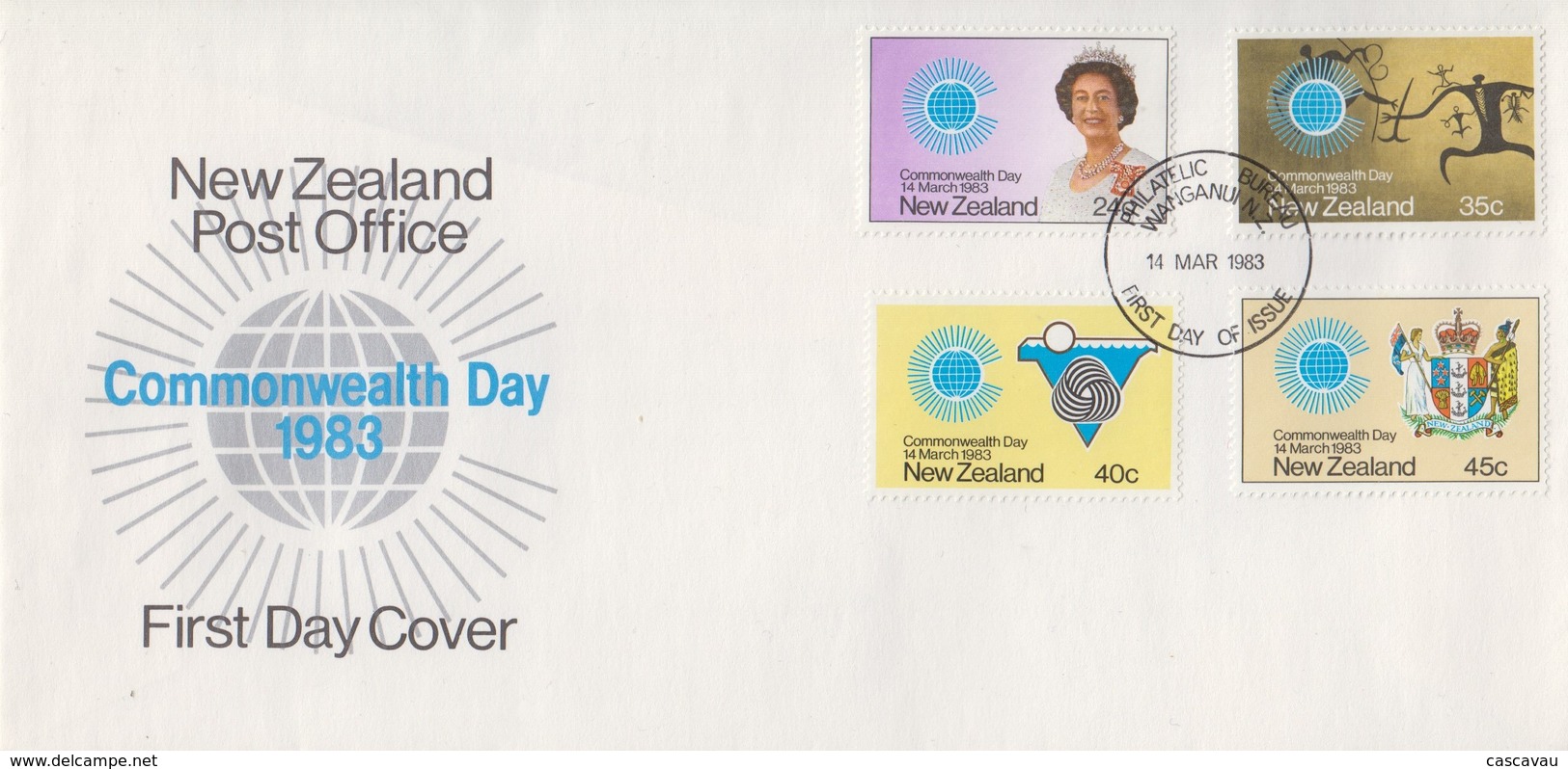 Enveloppe  FDC   1er Jour   NOUVELLE    ZELANDE    Commonwealth   Day   1983 - FDC