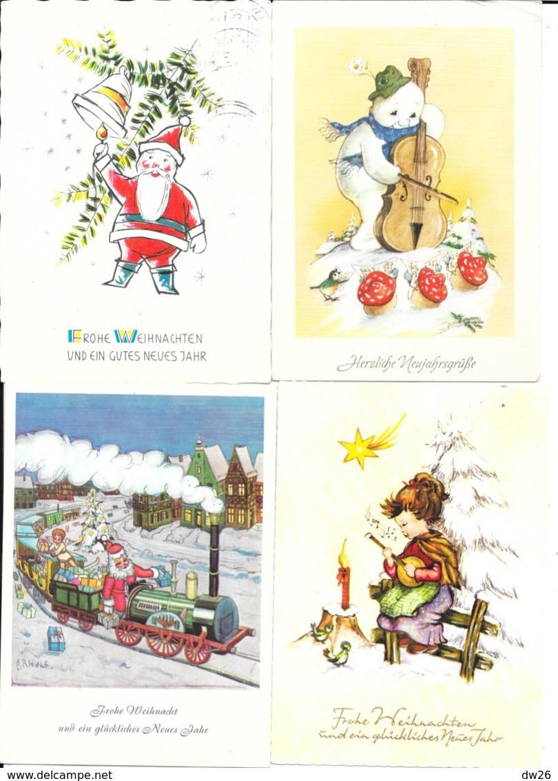 Lot N° 112 De 250 Cartes Fêtes Et Voeux, France Allemagne: Bonne Année, Pâques, Noël, Frohes Eues Jahr - 100 - 499 Cartoline