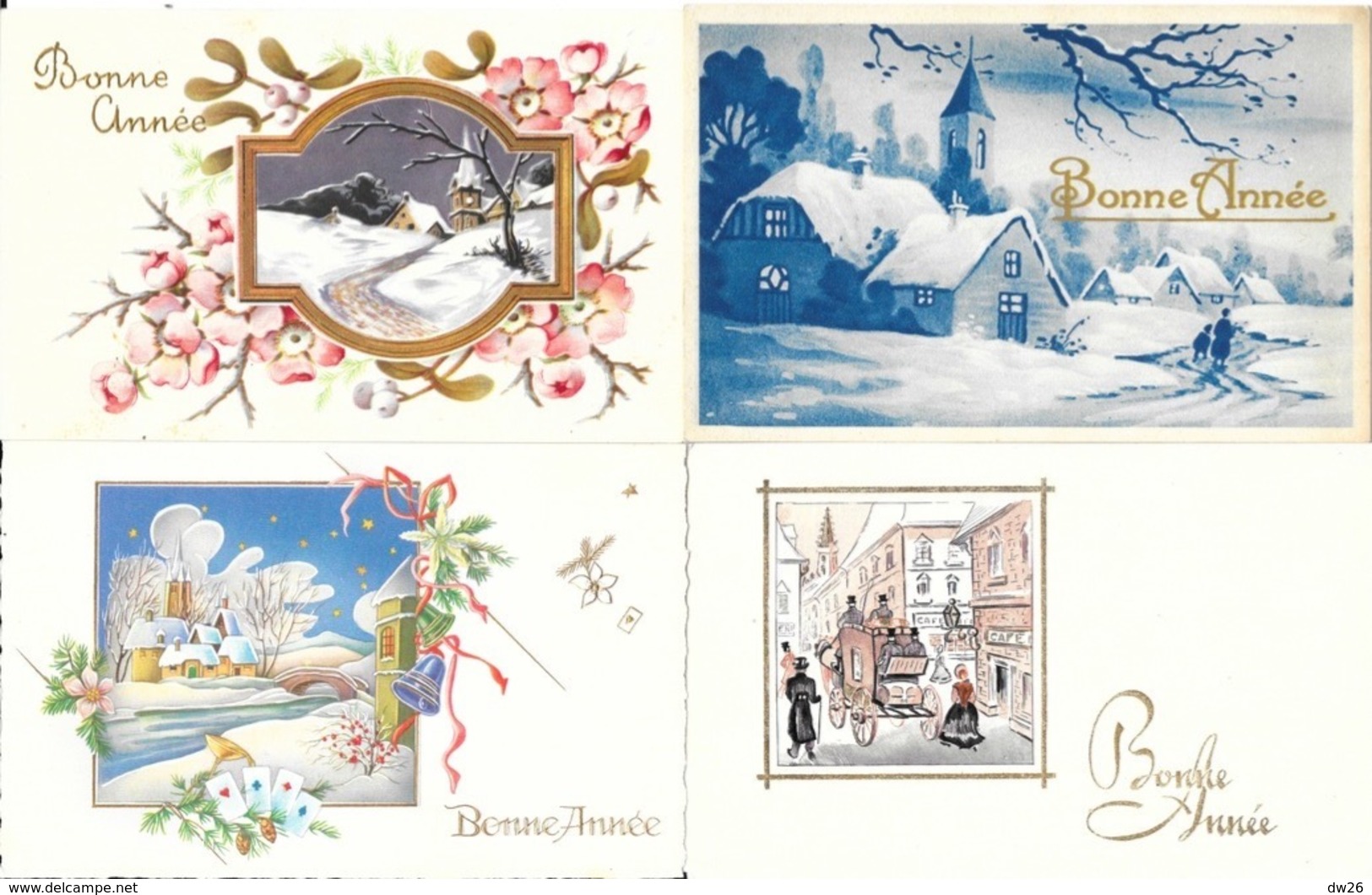 Lot n° 112 de 250 cartes Fêtes et Voeux, France Allemagne: Bonne Année, Pâques, Noël, Frohes eues Jahr