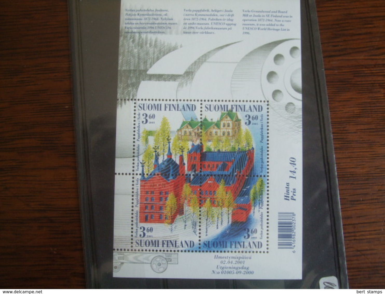 Finland, Finnland, Suomi-Finland 2001 Mi Nr  Block 26 Mnh - Unused Stamps