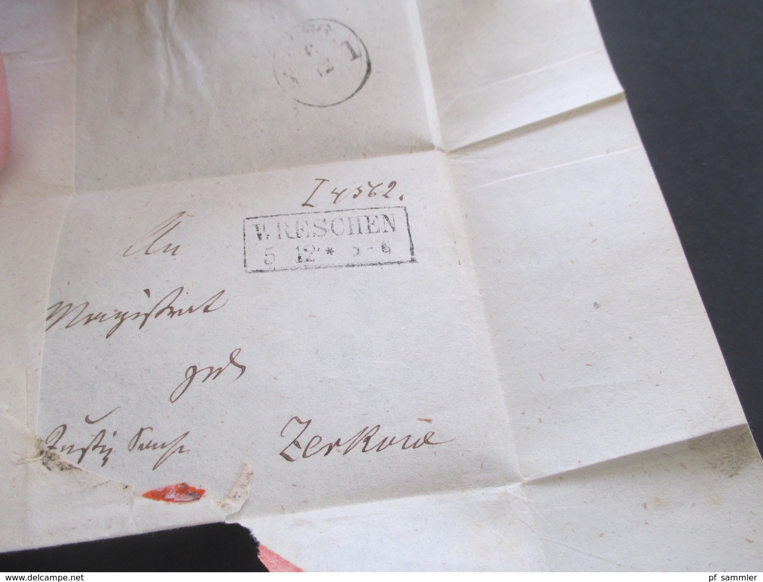 AD Preussen (heute Polen) Doppelt Verwendeter Brief Stempel Ra2 Zerkow Und Wreschen Faltbrief Ohne Inhalt - Briefe U. Dokumente