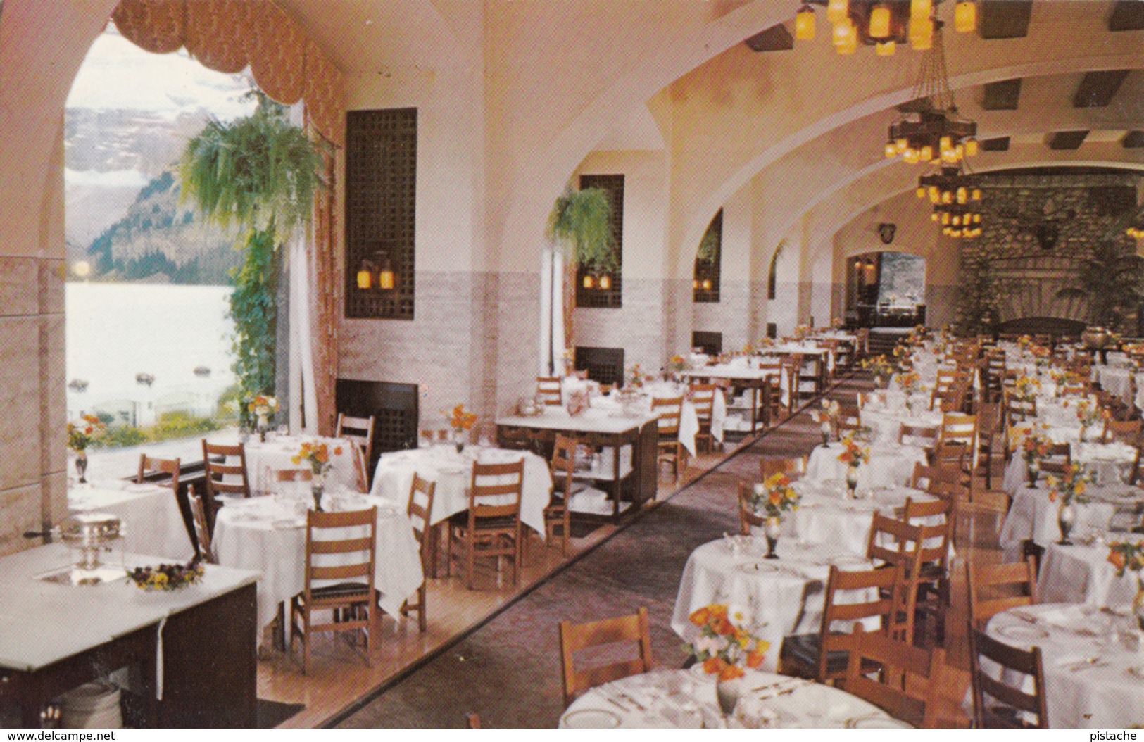 Banff National Park Alberta Canada - Chateau Lake Louise - Dining Room - Rockies Rocheuses - Unused - 2 Scans - Lac Louise