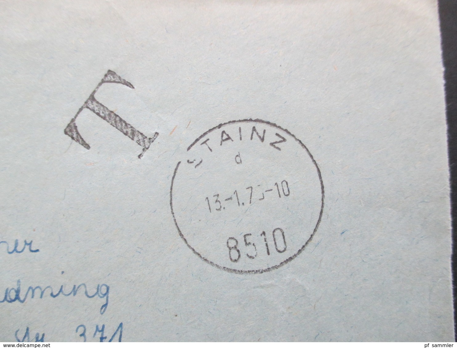 Österreich 1975 T Stempel Und Portomarke Nr. 256 Stempel Stainz Nach Schladming - Cartas & Documentos