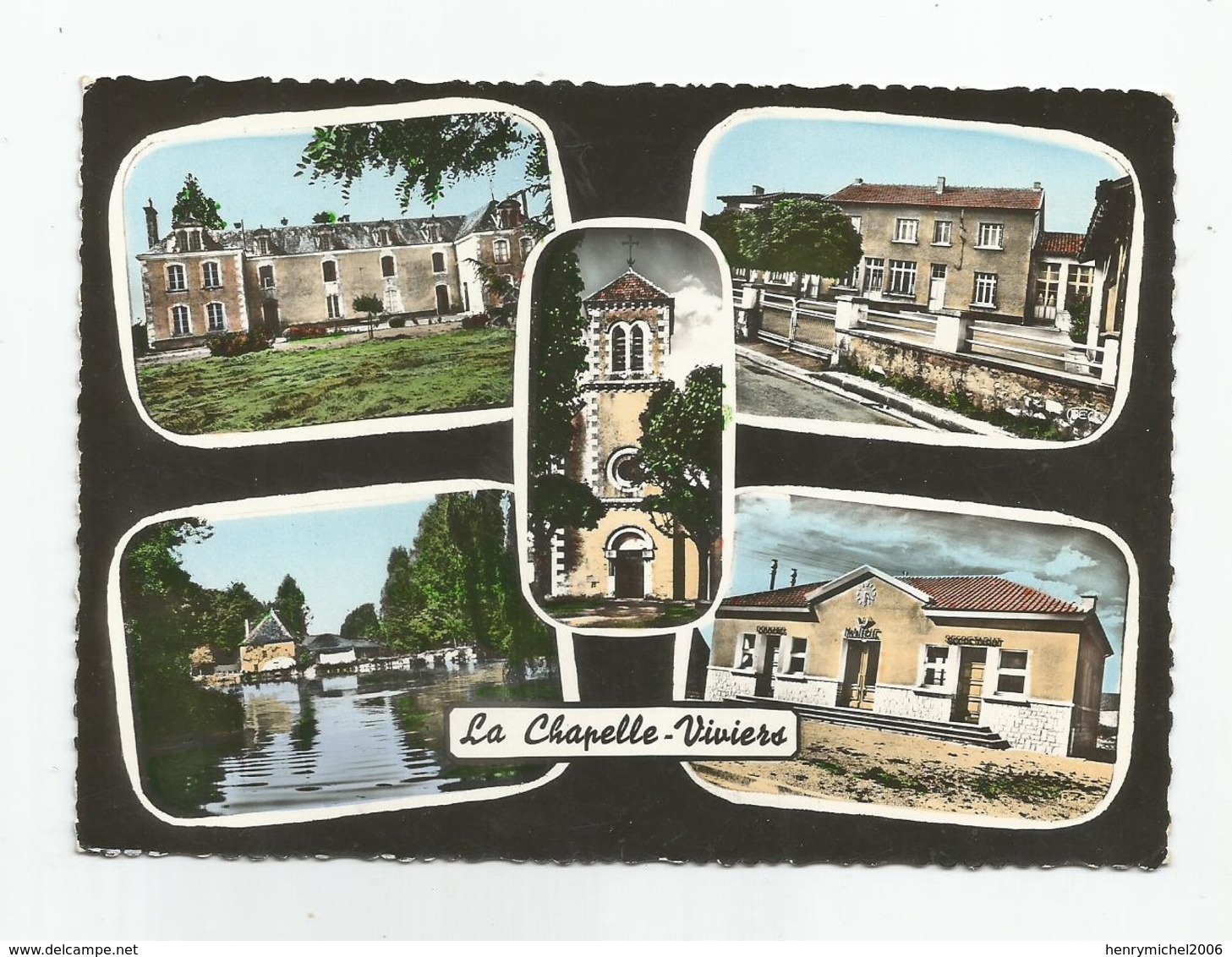 86 Vienne La Chapelle Viviers Multi Vues Dt Douches Mairie , Moulin , Groupe Scolaire .. - Autres & Non Classés